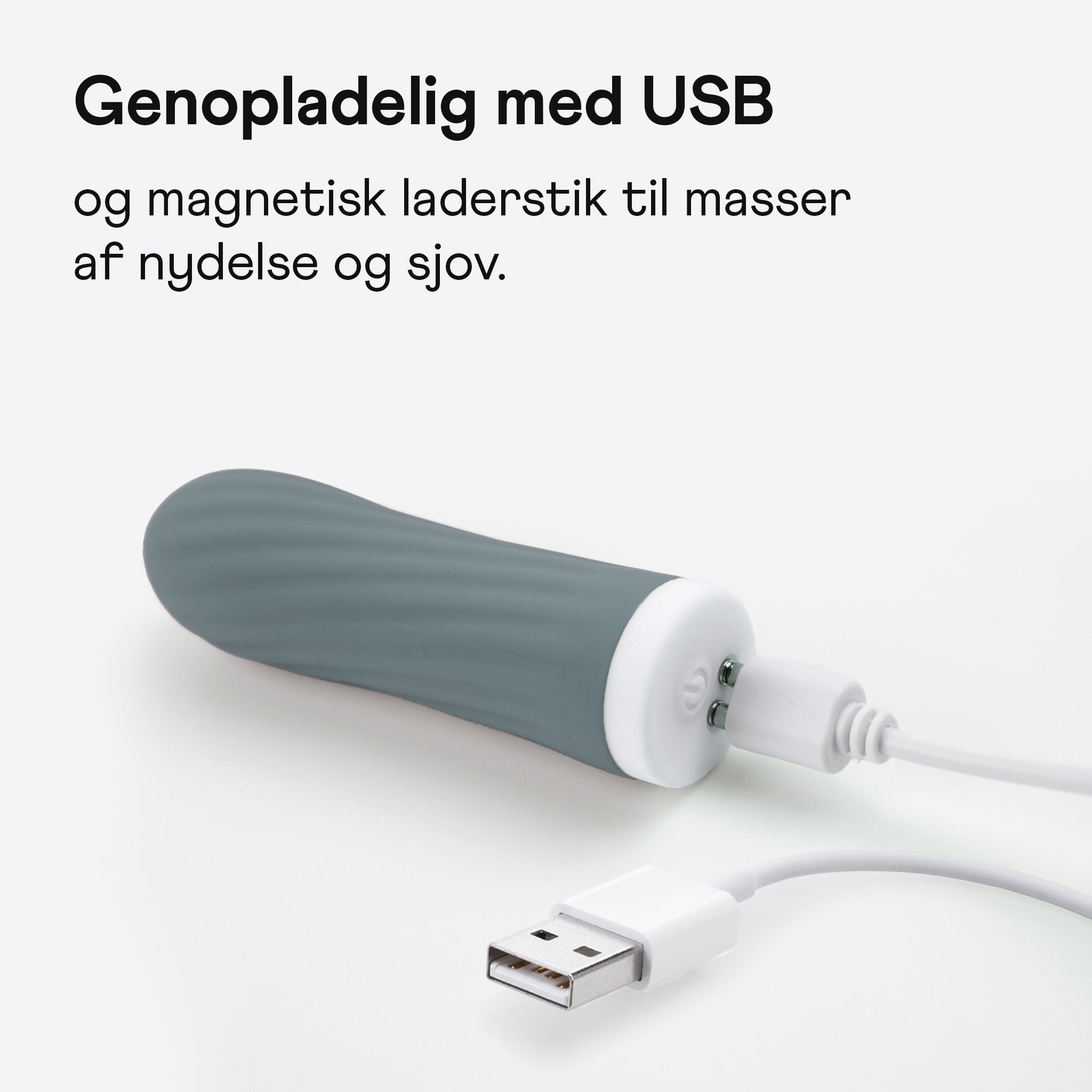 Amina Bounce graphite mini vibrator med oplader