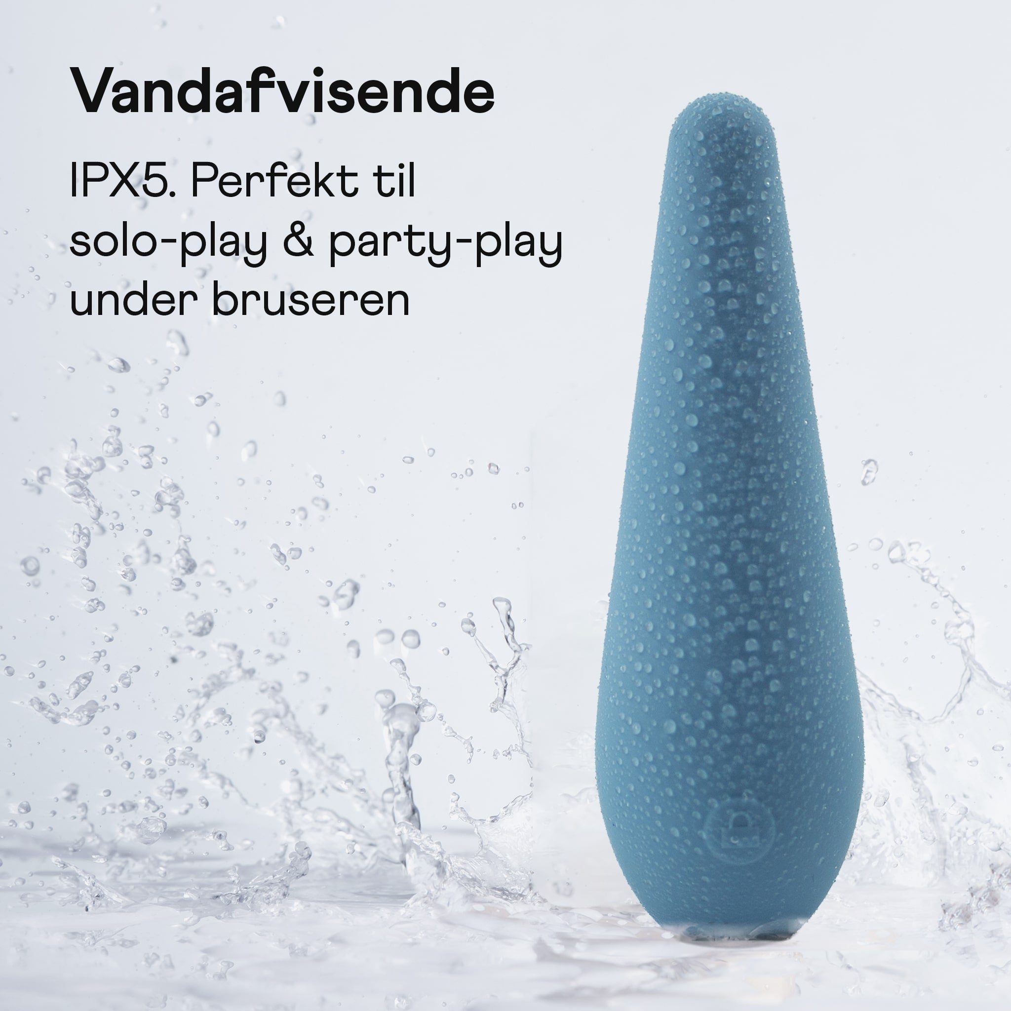 Amina Cone blå genopladelig klitoris vibrator