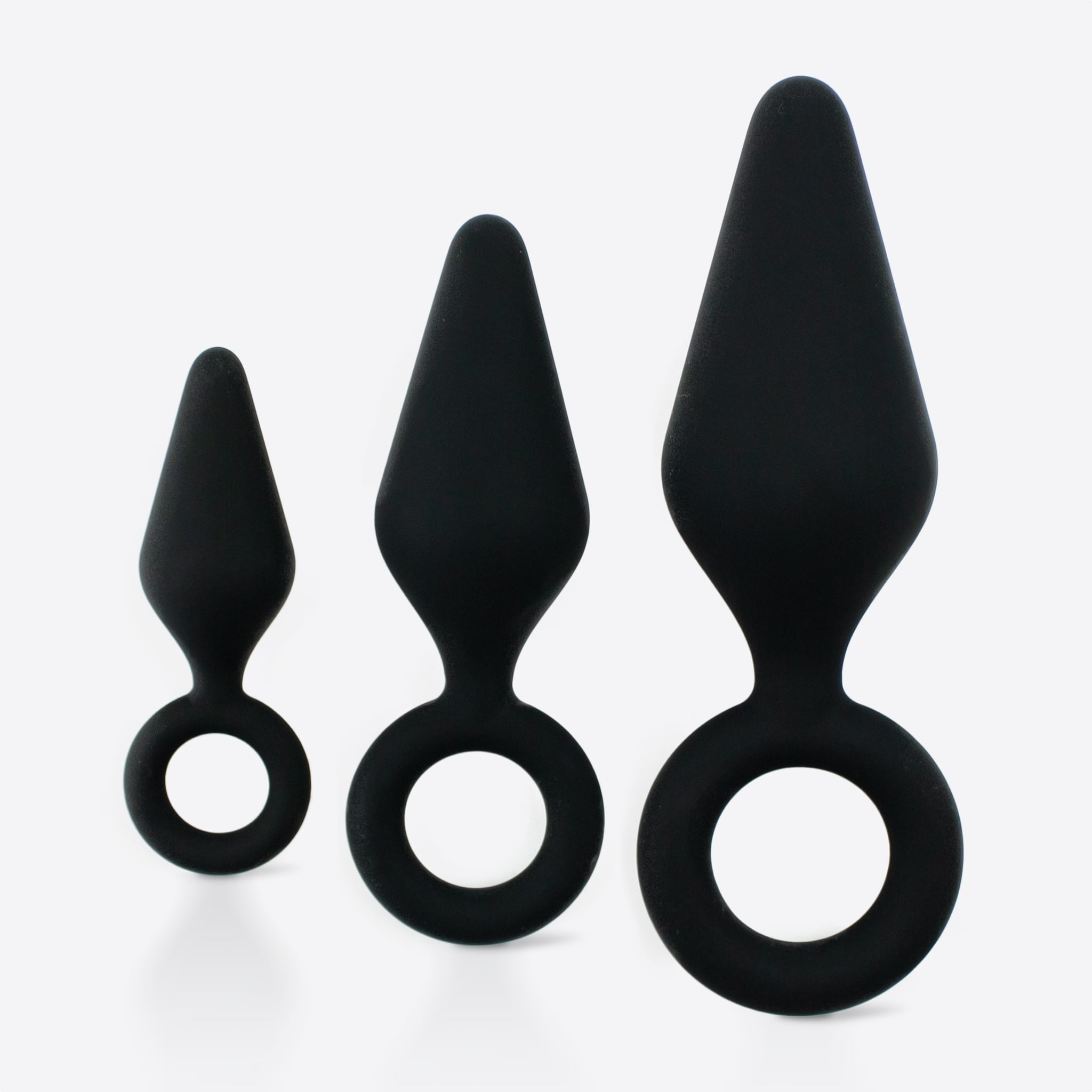 Unilove Dart formede anal plug i sort 3 stk