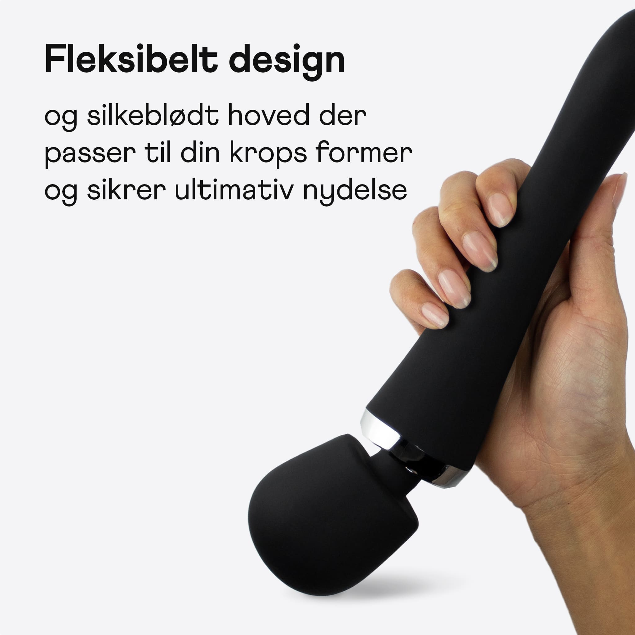 Unilove power wand vibrator 2-i-1 hoved