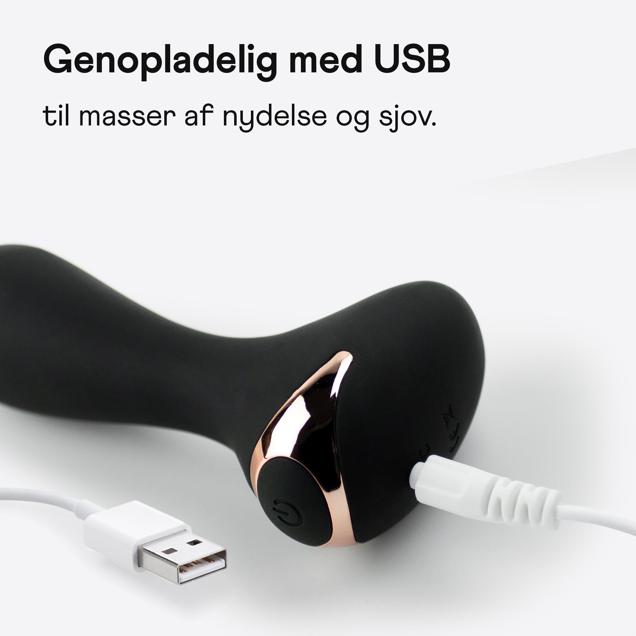 Unilove Alpha sort anal vibrator med oplader