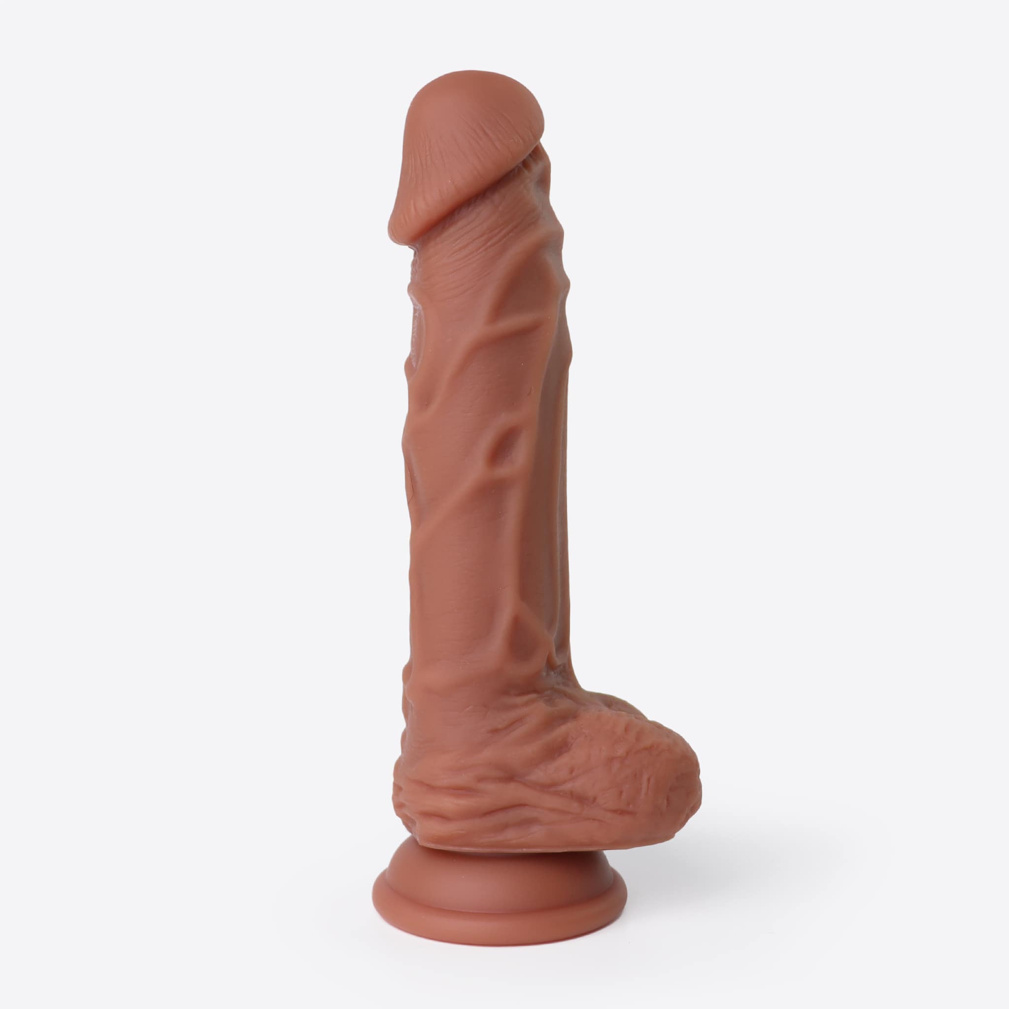 Ohasis realistisk brun dildo stående set fra siden