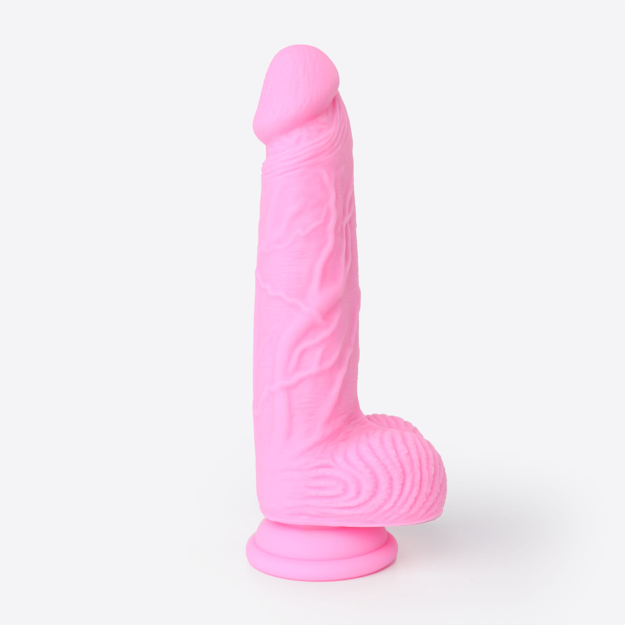 Ohasis Classic realistisk dildo 21 cm i lyserød stående set fra siden