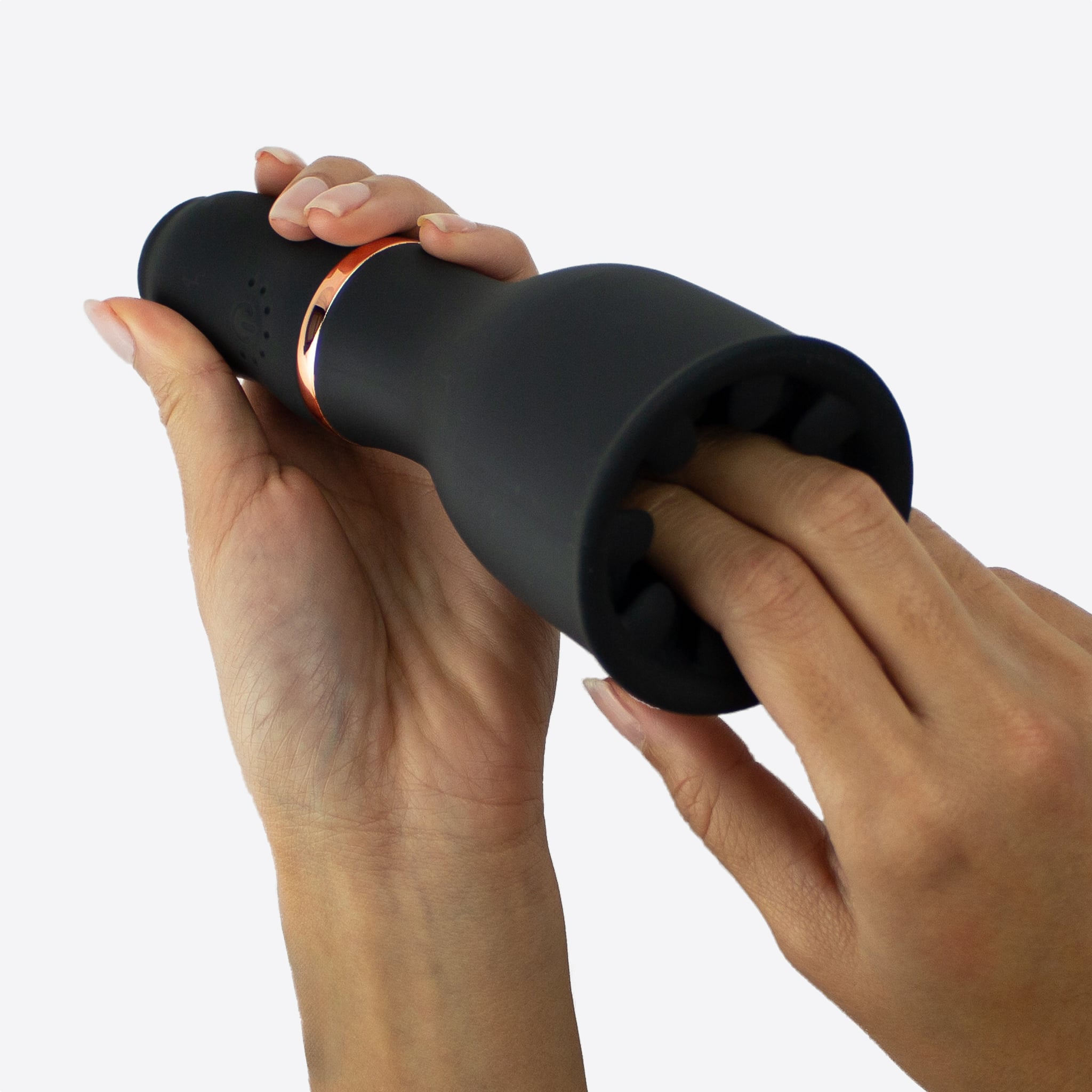 LANA Climax penis vibrator cup, sort