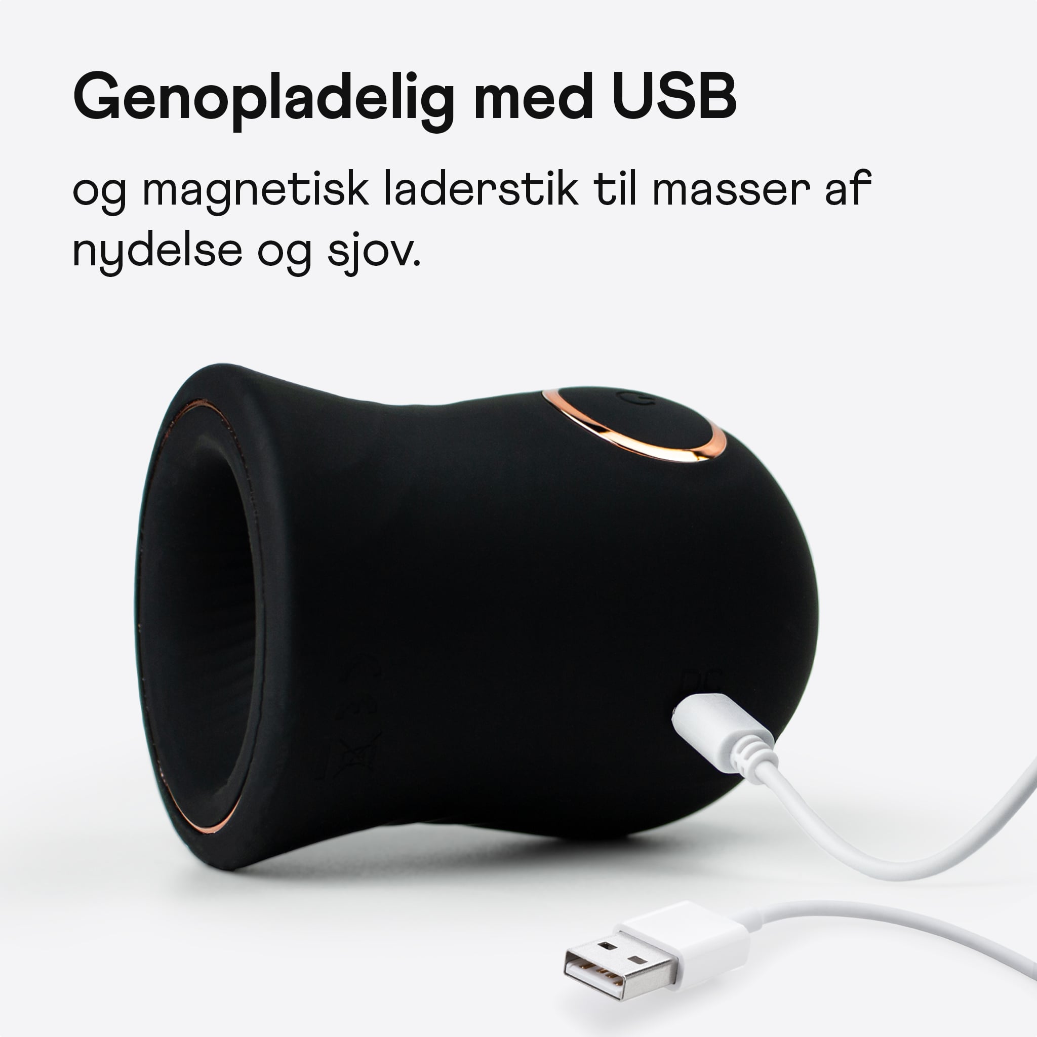 Nærbillede af LANA Moon penis stimulator cup set fra siden