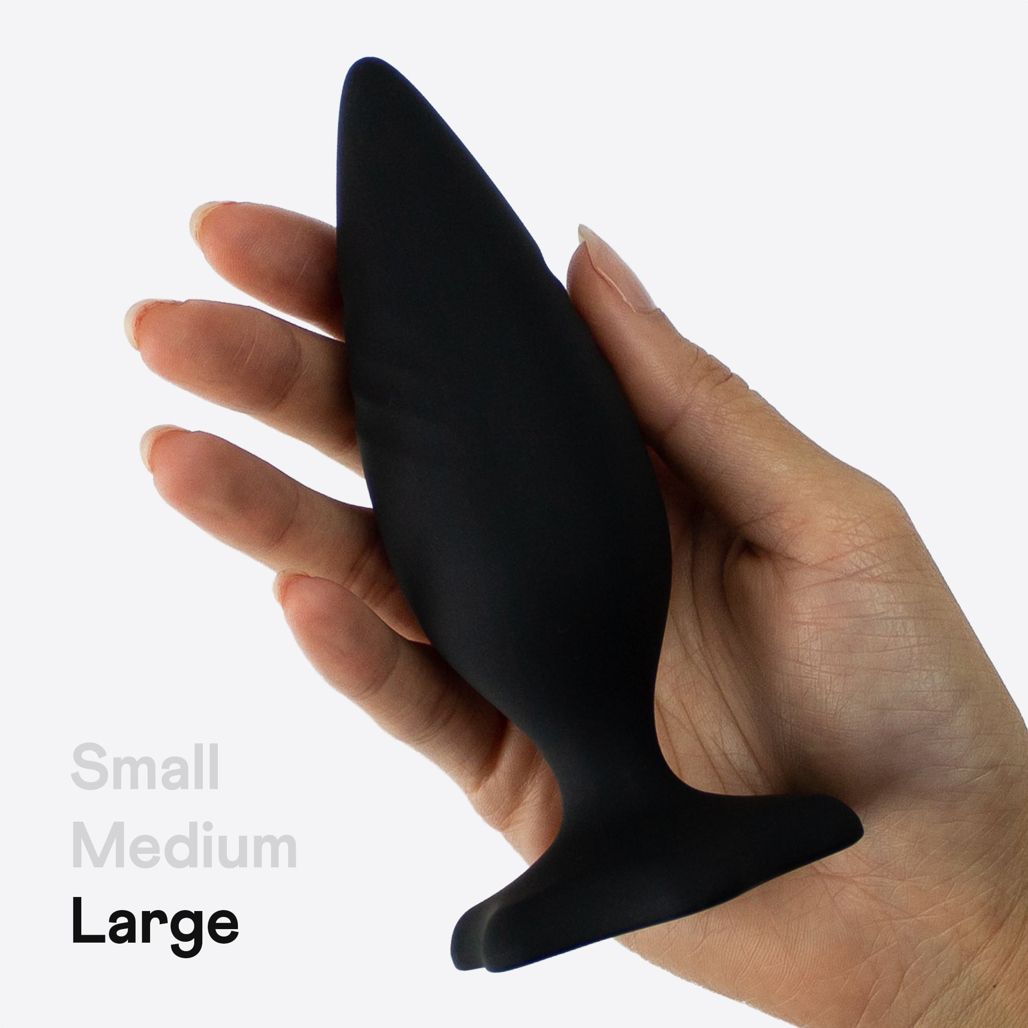 Unilove Rocket sort anal plug sæt 3 stk.