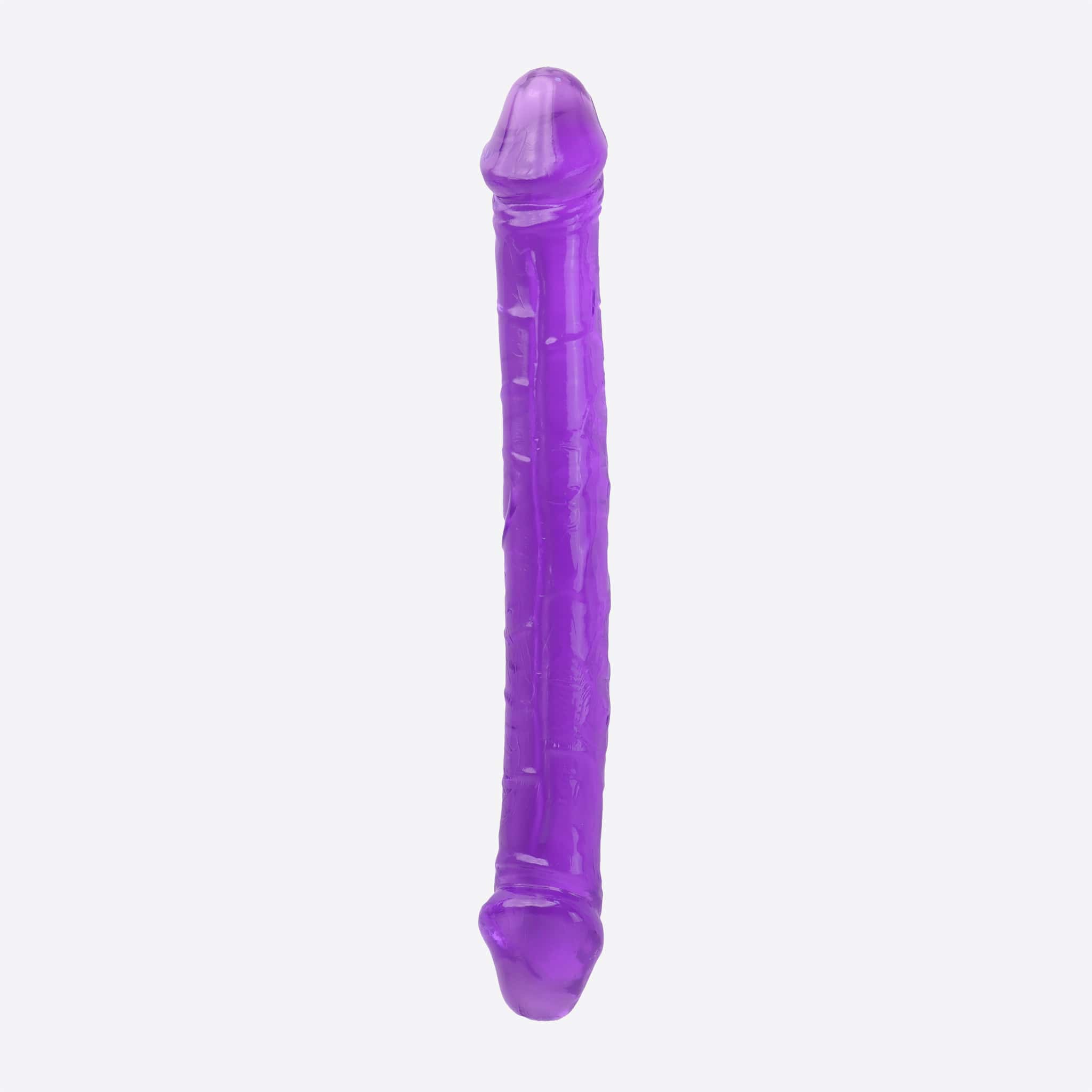 Ohasis Jelly ultra fleksibel dobbelt dildo 25 cm i lilla