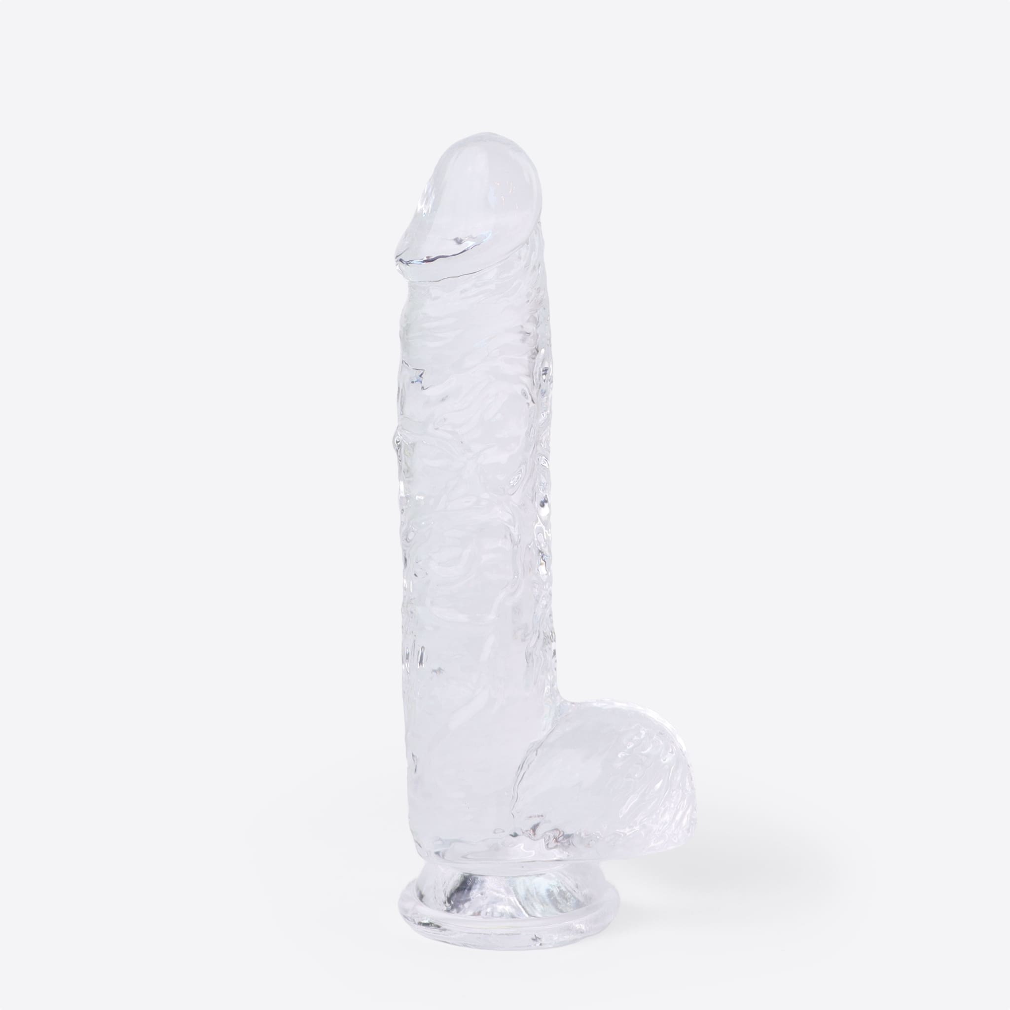 Ohasis transparent dildo stående set fra siden