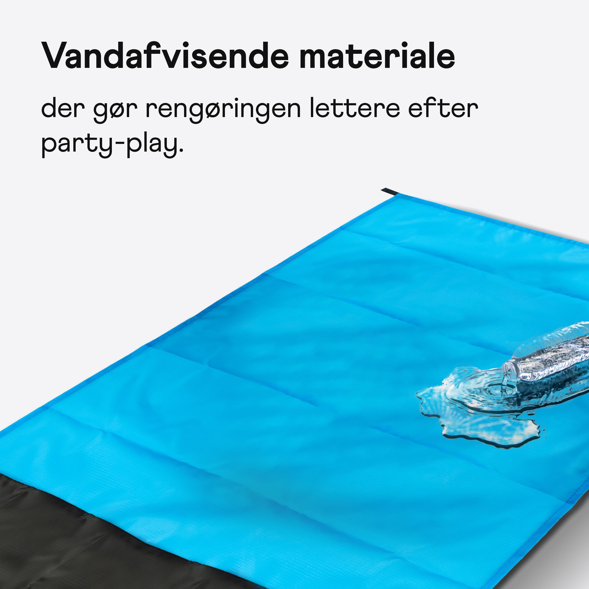 Vandafvisende lagen med vand på