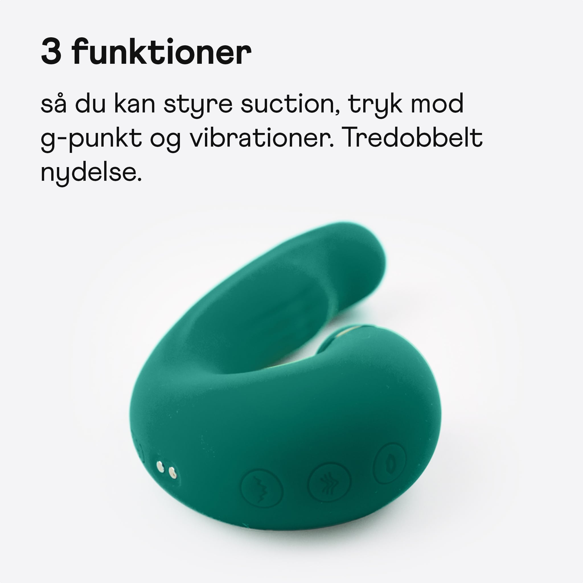 Amina Curvey silikone g-spot dildo vibrator