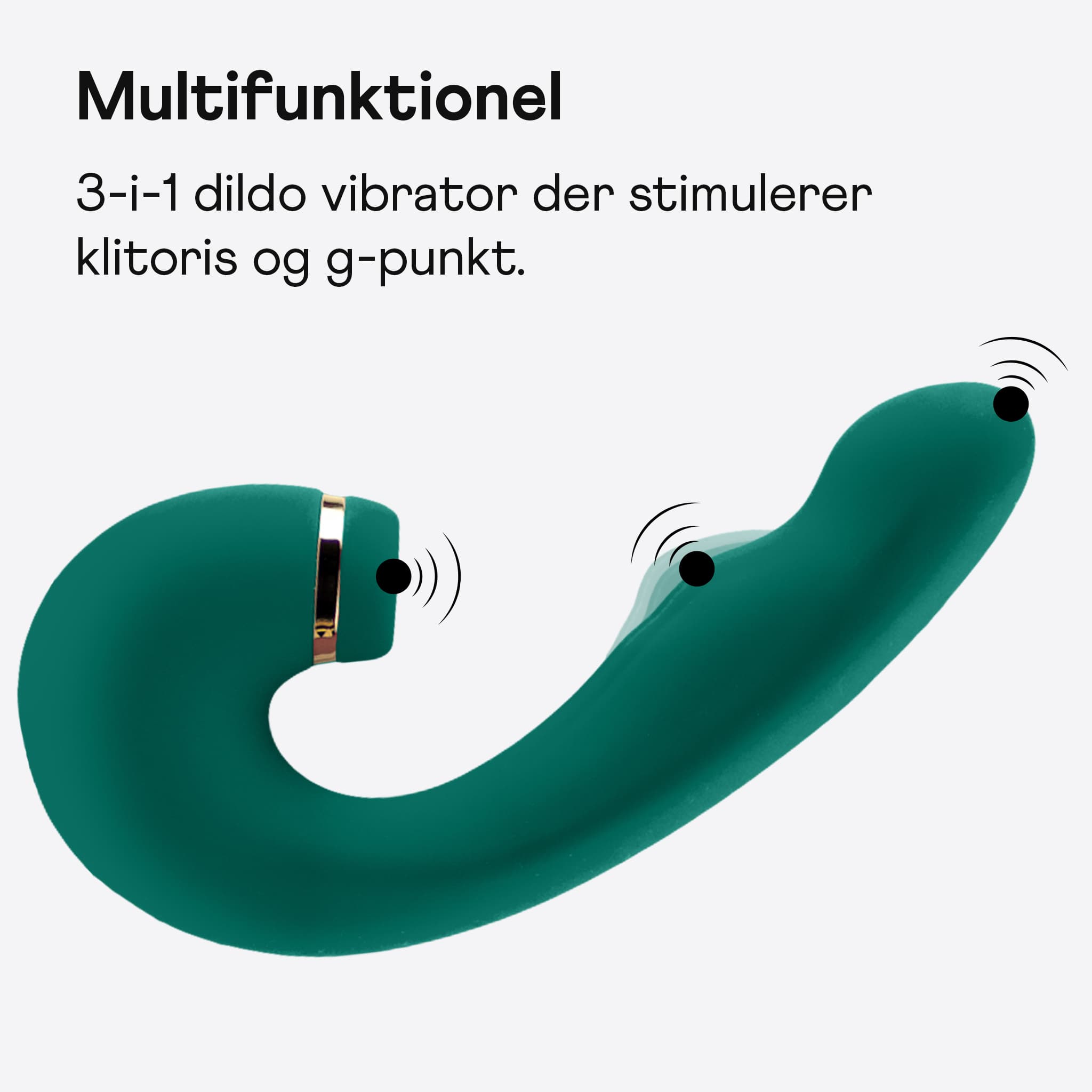 Amina Curvey silikone g-spot dildo vibrator